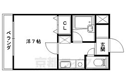 パルデンス洛東 1Kの間取図画像