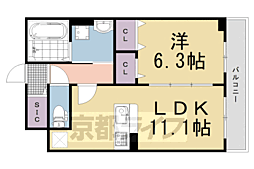 和幸館 1階1LDKの間取り
