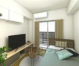 京都市営烏丸線 十条駅 徒歩4分の賃貸マンション 6階1Kのリビング/ダイニング