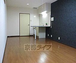 JR奈良線 黄檗駅 徒歩10分の賃貸マンション 1階ワンルームのリビング/ダイニング