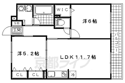 Ｍａｎａ　Ｗｉｎｇ 2階2LDKの間取り