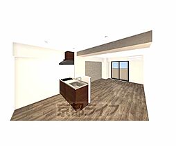 近鉄京都線 大久保駅 徒歩3分の賃貸マンション 2階1LDKの室内