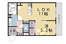 シャーメゾン マーサ東山 1LDKの間取図画像