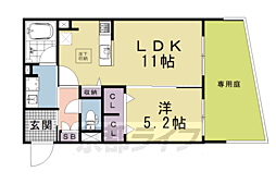 シャーメゾン マーサ東山 1LDKの間取図画像