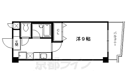 スールシャンブル 1Kの間取図画像
