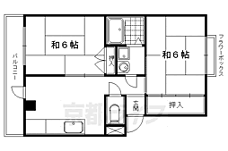 メゾンヴァンヴェール 2DKの間取図画像