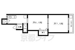 シャトーマキ 2DKの間取図画像