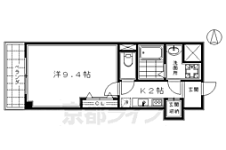 YAMASHO23 1Kの間取図画像