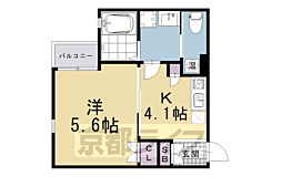 ウインドベル蘆刈山 1Kの間取図画像