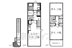 ネオブルック 2LDKの間取図画像
