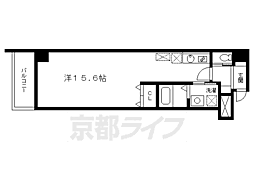 リンツ御池 ワンルームの間取図画像