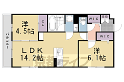 アレ・デ・フルール西向日駅前　Ａ棟 2階