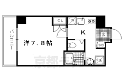 amistad洛 1Kの間取図画像