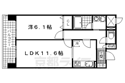 パインフィールド東野 1LDKの間取図画像