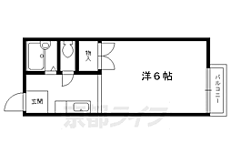 ハイツタウン聖護院 1Kの間取図画像