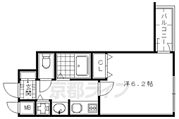 プレサンス京都四条河原町ネクステージ 1Kの間取図画像