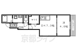 フラワータウンガーデニア 1DKの間取図画像