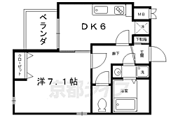 プリムローズ 1DKの間取図画像