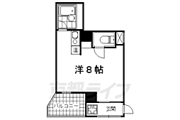 プラネシア京都 1Kの間取図画像