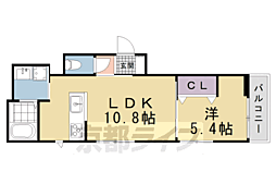 仮称)紫竹下芝本町新築 1LDKの間取図画像