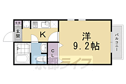 セディア千尋 1Kの間取図画像
