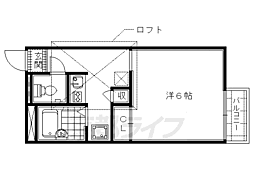 レオパレス豊 1Kの間取図画像