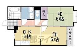エンジェリア2000 2DKの間取図画像