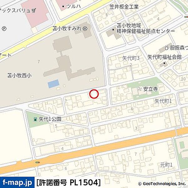 地図を拡大表示
