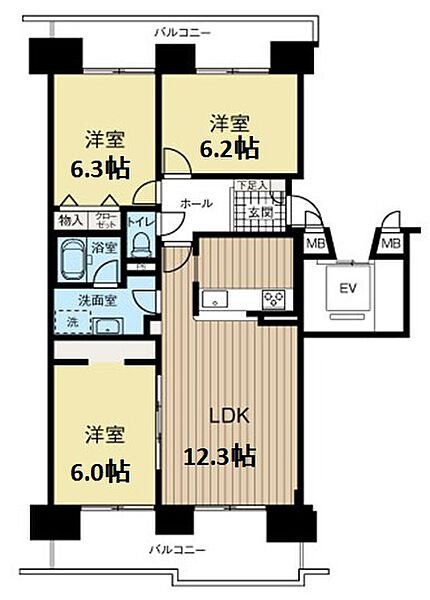 間取りを拡大表示