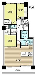クリーンリバー北22条 3SLDKの間取図画像