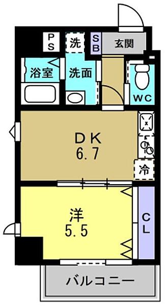 メインステージ甲子園口 101｜兵庫県西宮市甲子園口2丁目(賃貸マンション1DK・1階・33.92㎡)の写真 その2