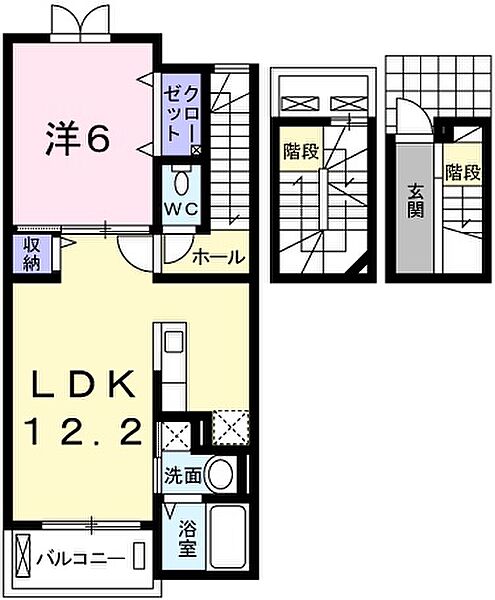 アマルフィ36 302｜兵庫県姫路市南条(賃貸アパート1LDK・3階・52.99㎡)の写真 その2