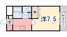 グランディール姫路 106 ｜ 兵庫県姫路市上大野４丁目（賃貸アパート1K・1階・25.56㎡） その2