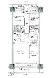 ウエリス姫路 3LDKの間取図画像