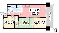 ファーレ姫路 3LDKの間取図画像