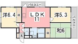 ファーストイン広畑 3LDKの間取図画像