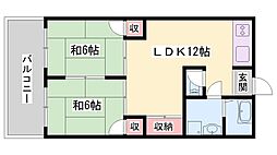 ナルセハイツ 2LDKの間取図画像