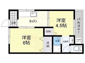 大阪府高槻市藤の里町（賃貸マンション2K・3階・35.00㎡） その2