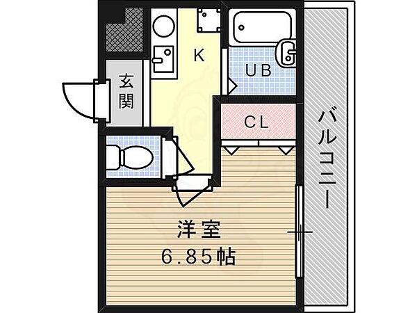 大阪府高槻市氷室町２丁目(賃貸マンション1K・3階・24.00㎡)の写真 その2