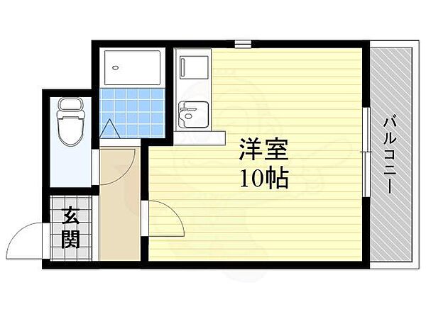 大阪府高槻市八丁西町(賃貸マンション1R・4階・24.00㎡)の写真 その2