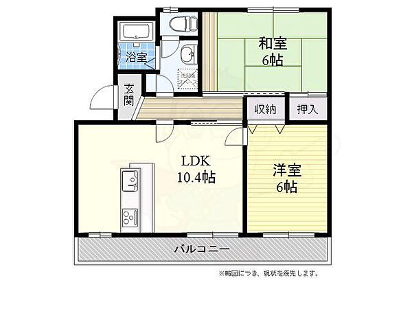 大阪府高槻市松原町(賃貸マンション2LDK・1階・51.00㎡)の写真 その2