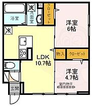 大阪府三島郡島本町桜井５丁目2番（賃貸アパート2LDK・1階・51.13㎡） その2