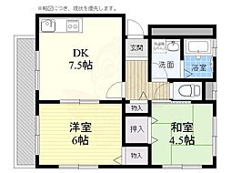 ゾナ・フーテ深沢 2DKの間取図画像