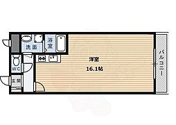 JR東海道・山陽本線 摂津富田駅 徒歩5分の賃貸マンション 3階ワンルームの間取り