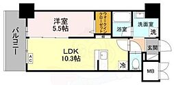 阪急京都本線 茨木市駅 徒歩7分の賃貸マンション 4階1LDKの間取り