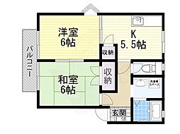 ヴィラ西真上B棟 2階/-