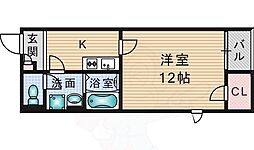 レオネクストドエルコンフォート 1Kの間取図画像