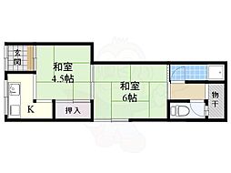 幸楽荘 2階/-