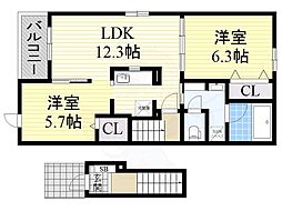 ベル フルール 2階/-