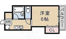 池上マンション 1Kの間取図画像